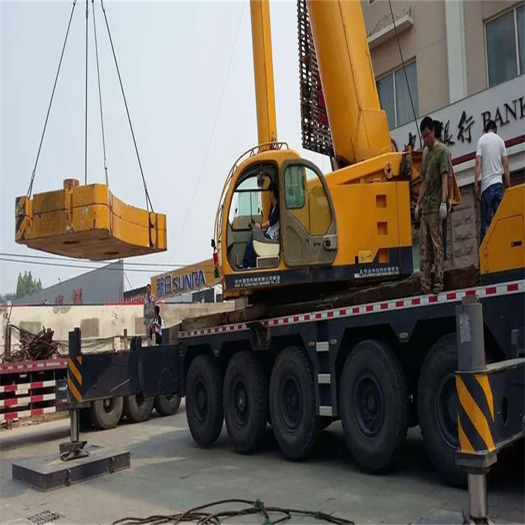 蒸湘当地吊车出租|机器吊装|75吨|工厂搬迁服务